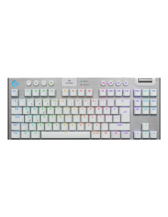 Logitech G G915 X Lightspeed Klawiatura Gaming Usb + Rf Wireless + Bluetooth Qwerty Amerykański Międzynarodowy Biały