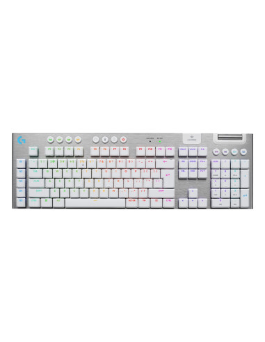 Logitech G G915 X Lightspeed Klawiatura Gaming Usb + Rf Wireless + Bluetooth Qwerty Amerykański Międzynarodowy Biały