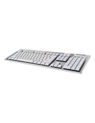 Logitech G G915 X Lightspeed Klawiatura Gaming Usb + Rf Wireless + Bluetooth Qwerty Amerykański Międzynarodowy Biały