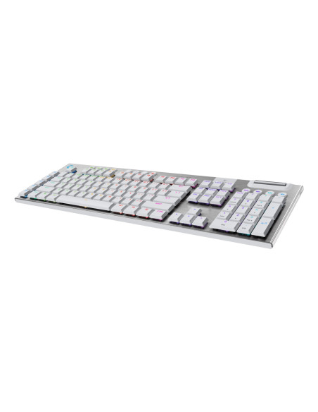 Logitech G G915 X Lightspeed Klawiatura Gaming Usb + Rf Wireless + Bluetooth Qwerty Amerykański Międzynarodowy Biały