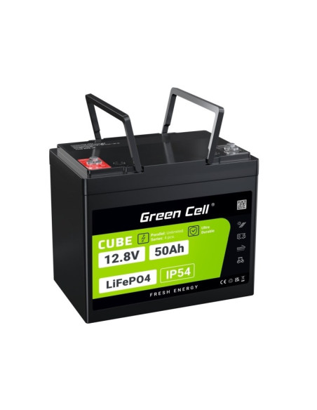 Green Cell Cube Akumulator Lifepo4 50Ah 12V/12.8V 640Wh Lfpgc12V50Ah