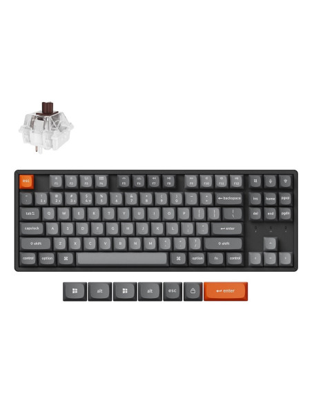Keychron K8 Max Klawiatura Uniwersalne Usb + Rf Wireless + Bluetooth Czarny