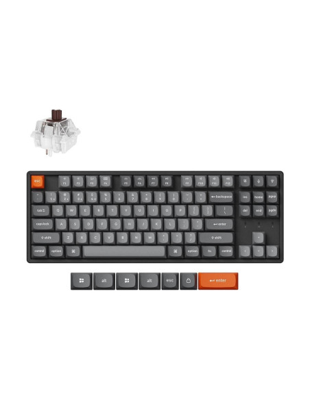 Keychron K8 Max Klawiatura Uniwersalne Usb + Rf Wireless + Bluetooth Czarny