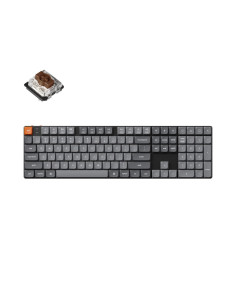 Keychron K5 Max Klawiatura Uniwersalne Usb + Rf Wireless + Bluetooth Czarny, Szary