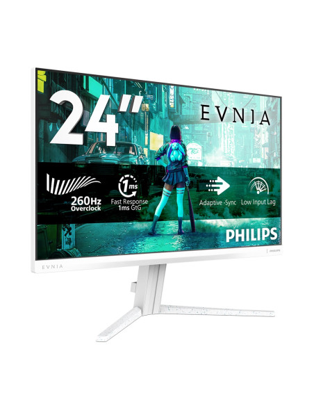 Philips Evnia 3000 24M2N3201Pl/00 Monitor Komputerowy 60,5 Cm (23.8") 1920 X 1080 Px Full Hd Lcd Biały