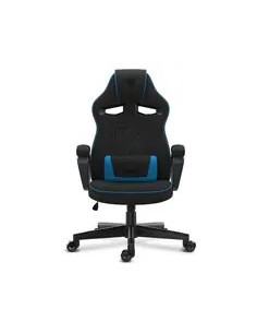 Fotel Sense7 Knight Materiałowy Czarno-Niebieski