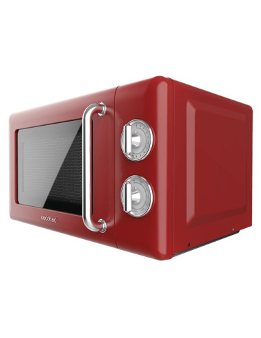 Cecotec 01710 Kuchenka Mikrofalowa Czerwony, Stal Nierdzewna Mikrofalówka Grill Blat 20 L 700 W