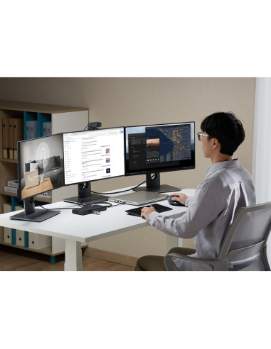 Kensington Potrójna Stacja Dokująca Wideo Bez Sterowników Sd4842P Eq Usb-C 10 Gb/S Z Zasilaniem O Mocy Do 100W