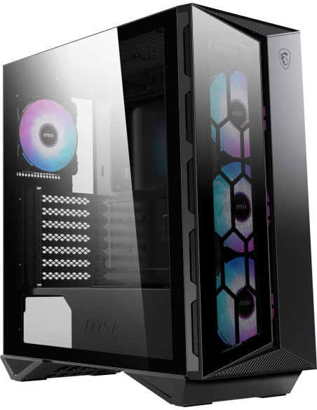 Obudowa Komputerowa Msi Mpg Gungnir 110R Mid Tower Gaming Computer Case Black, Usb 3.2 Gen2 Type C, 4X 120Mm Argb Fan, Mystic Li