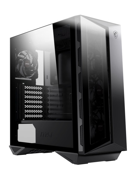 Obudowa Komputerowa Msi Mpg Gungnir 110R Mid Tower Gaming Computer Case Black, Usb 3.2 Gen2 Type C, 4X 120Mm Argb Fan, Mystic Li