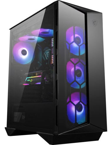 Obudowa Komputerowa Msi Mpg Gungnir 110R Mid Tower Gaming Computer Case Black, Usb 3.2 Gen2 Type C, 4X 120Mm Argb Fan, Mystic Li