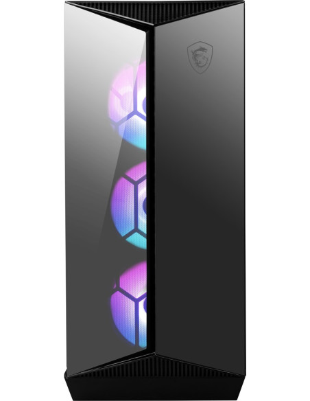 Obudowa Komputerowa Msi Mpg Gungnir 110R Mid Tower Gaming Computer Case Black, Usb 3.2 Gen2 Type C, 4X 120Mm Argb Fan, Mystic Li