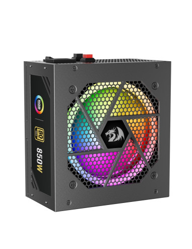 Redragon Gc-Ps007-1-V2 850W 80 Plus Gold Led Moduł Zasilaczy Czarny