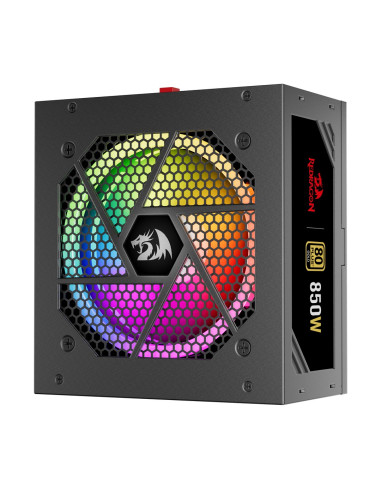Redragon Gc-Ps007-1-V2 850W 80 Plus Gold Led Moduł Zasilaczy Czarny