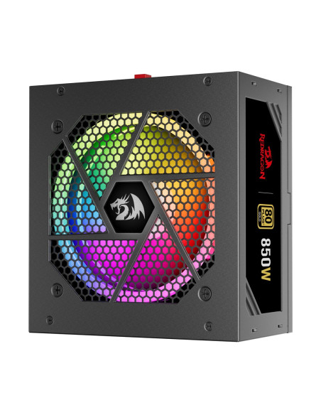 Redragon Gc-Ps007-1-V2 850W 80 Plus Gold Led Moduł Zasilaczy Czarny