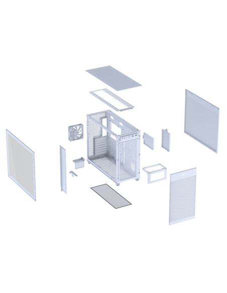 Asus Prime Ap303 Tg White Midi Tower Biały