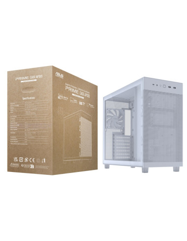 Asus Prime Ap303 Tg White Midi Tower Biały
