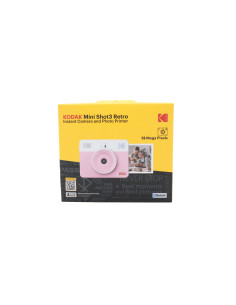 Kodak Mini Shot3 Retro 2In1 Camera & Printer Pink Retail