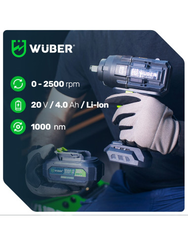 Klucz Udarowy Bezszczotkowy 20V W04604 Wuber