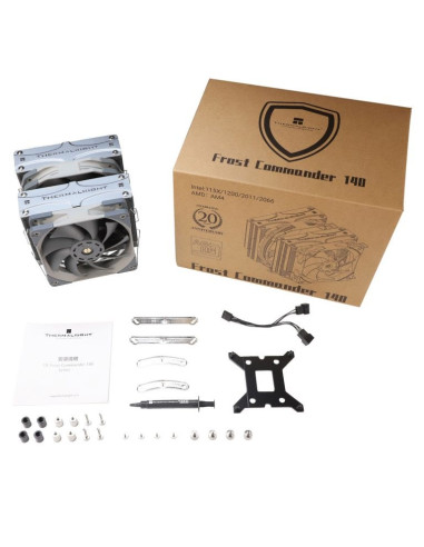 Thermalright Frost Commander 140 Procesor Chłodnica Powietrza 12 Cm Czarny, Srebrny 1 Szt.