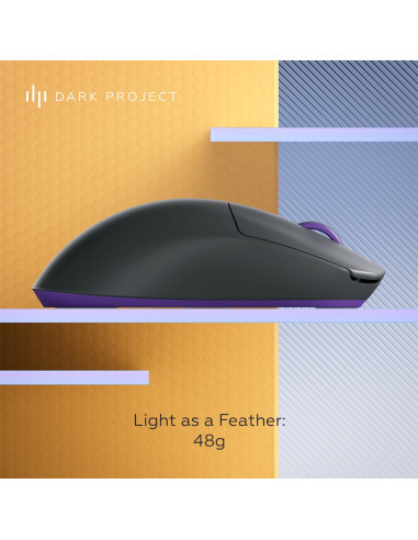 Dark Project Dpp_Novus_Pro_Bb Myszka Gaming Oburęczny Rf Wireless + Usb Type-C Optyczny 26000 Dpi
