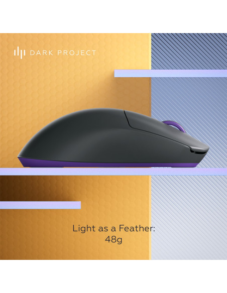 Dark Project Dpp_Novus_Pro_Bb Myszka Gaming Oburęczny Rf Wireless + Usb Type-C Optyczny 26000 Dpi