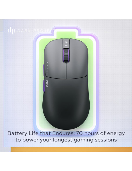 Dark Project Dpp_Novus_Pro_Bb Myszka Gaming Oburęczny Rf Wireless + Usb Type-C Optyczny 26000 Dpi