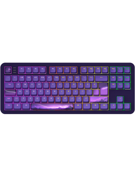 Dark Project Alu87B Celestial, G3Ms Voidstone Switch, Uk/De/At/Es/It/Fi/No/Se/Dk Klawiatura Gaming Usb Qwertz Duński, Angielski,