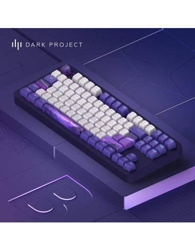 Dark Project Alu87B Celestial, G3Ms Voidstone Switch, Uk/De/At/Es/It/Fi/No/Se/Dk Klawiatura Gaming Usb Qwertz Duński, Angielski,
