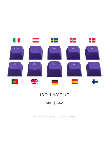Dark Project Alu87B Celestial, G3Ms Voidstone Switch, Uk/De/At/Es/It/Fi/No/Se/Dk Klawiatura Gaming Usb Qwertz Duński, Angielski,