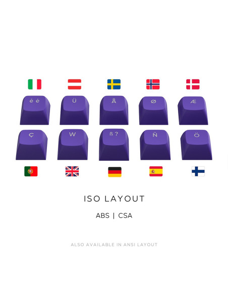 Dark Project Alu87B Celestial, G3Ms Voidstone Switch, Uk/De/At/Es/It/Fi/No/Se/Dk Klawiatura Gaming Usb Qwertz Duński, Angielski,