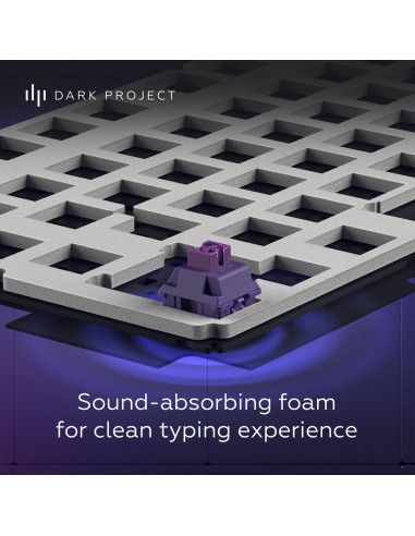 Dark Project Alu87B Celestial, G3Ms Voidstone Switch, Uk/De/At/Es/It/Fi/No/Se/Dk Klawiatura Gaming Usb Qwertz Duński, Angielski,