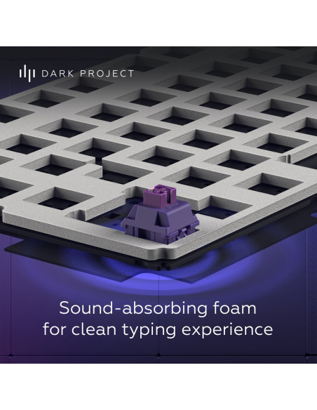 Dark Project Alu87B Celestial, G3Ms Voidstone Switch, Uk/De/At/Es/It/Fi/No/Se/Dk Klawiatura Gaming Usb Qwertz Duński, Angielski,