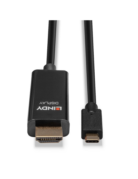 Lindy 43315 Adapter Kablowy 5 M Usb Type-C Hdmi Typu A (Standard) Czarny