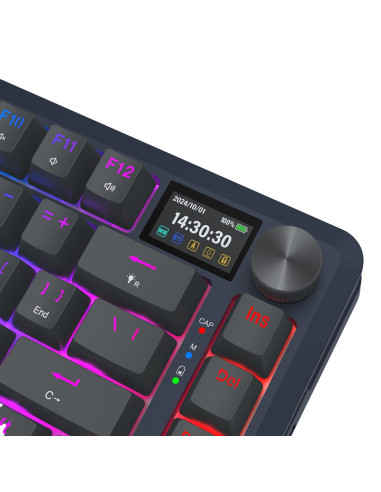 Redragon K708-Rgb-Pro Flekact Klawiatura Usb + Rf Wireless + Bluetooth Czarny