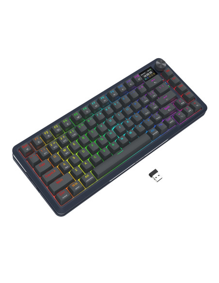 Redragon K708-Rgb-Pro Flekact Klawiatura Usb + Rf Wireless + Bluetooth Czarny