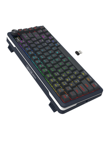 Redragon K708-Rgb-Pro Flekact Klawiatura Usb + Rf Wireless + Bluetooth Czarny