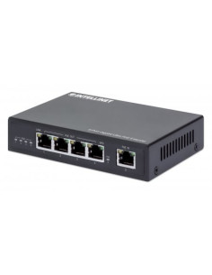 Intellinet 561617 Przedłużacz Sieciowy Nadajnik Sieciowy Czarny 10, 100, 1000 Mbit/S