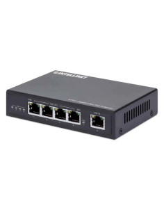 Intellinet 561617 Przedłużacz Sieciowy Nadajnik Sieciowy Czarny 10, 100, 1000 Mbit/S 2