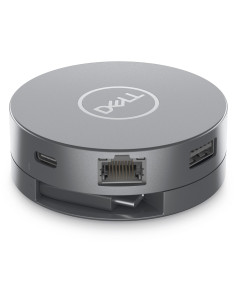 Dell Da305 Przewodowa Usb 3.2 Gen 2 (3.1 Gen 2) Type-C Srebrny