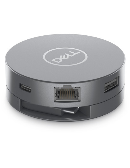 Dell Da305 Przewodowa Usb 3.2 Gen 2 (3.1 Gen 2) Type-C Srebrny