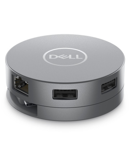 Dell Da305 Przewodowa Usb 3.2 Gen 2 (3.1 Gen 2) Type-C Srebrny