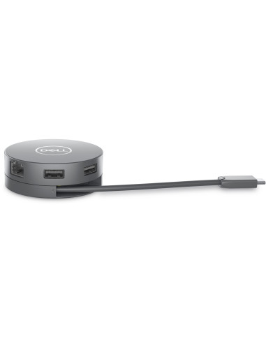 Dell Da305 Przewodowa Usb 3.2 Gen 2 (3.1 Gen 2) Type-C Srebrny