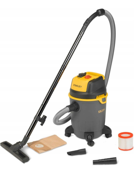 Odkurzacz Przemysłowy Stanley Sxvc20Pte Czarny, Żółty 1200 W