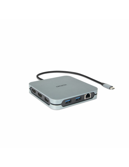 Dicota D32057 Huby I Koncentratory Usb Type-C 10000 Mbit/S Srebrny