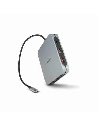 Dicota D32057 Huby I Koncentratory Usb Type-C 10000 Mbit/S Srebrny