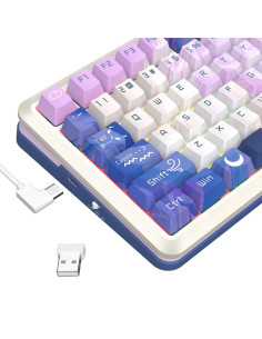 Redragon K708Ak-Rgb-Pro Flekact Klawiatura Usb + Rf Wireless + Bluetooth Biały 2