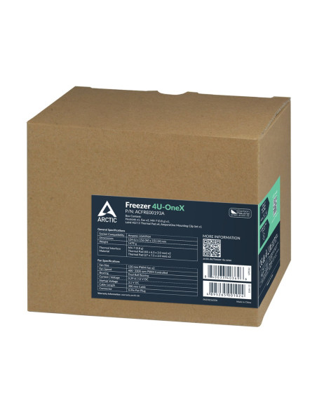 Arctic Freezer 4U-Onex Procesor Chłodnica Powietrza 12 Cm Czarny, Szary 1 Szt.