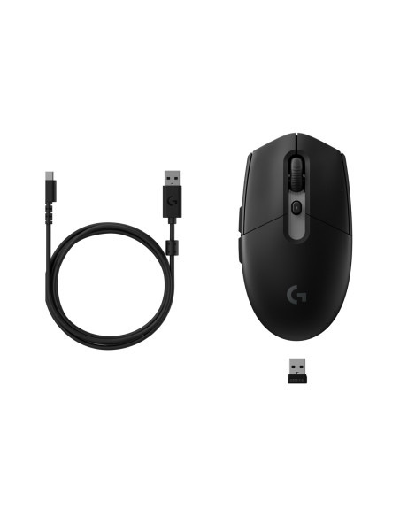 Logitech G G305 X Superlight Myszka Gaming Dla Praworęcznych Rf Wireless + Bluetooth Optyczny 44000 Dpi