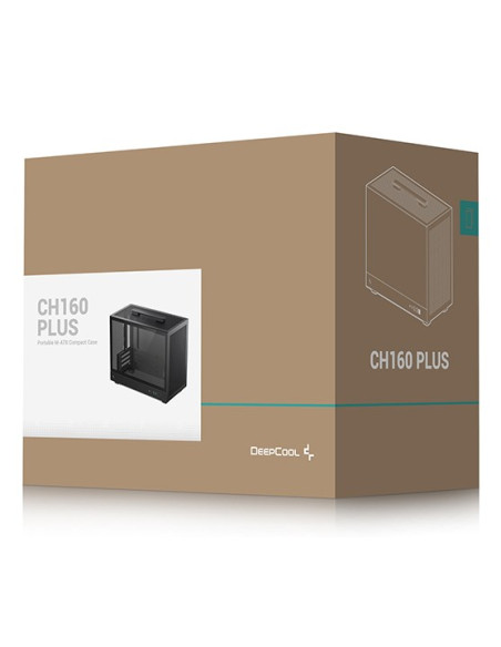 Deepcool Ch160 Plus Small Form Factor (Sff) Czarny